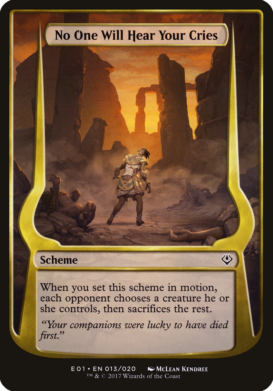 No One Will Hear Your Cries [Archenemy: Nicol Bolas Schemes] | Game Haven TX
