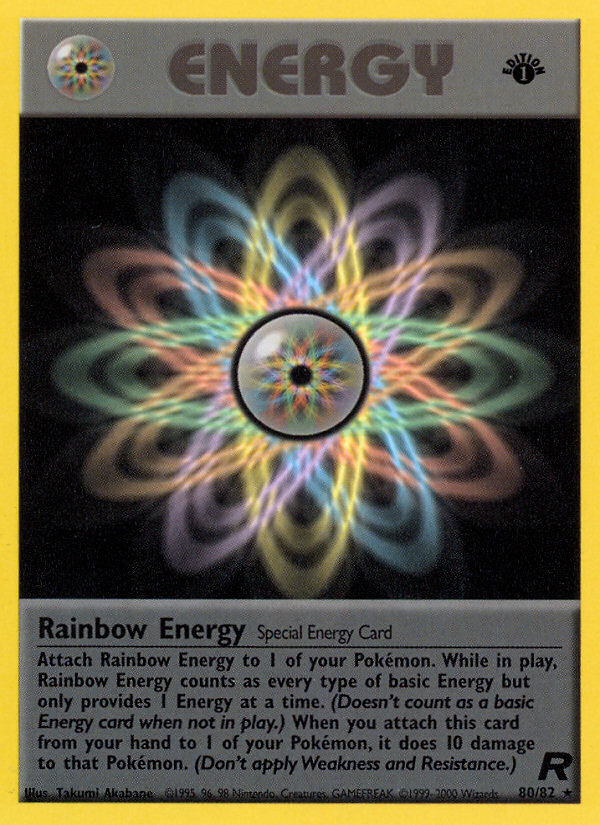 Rainbow Energy (80/82) [Team Rocket 1st Edition] | Game Haven TX