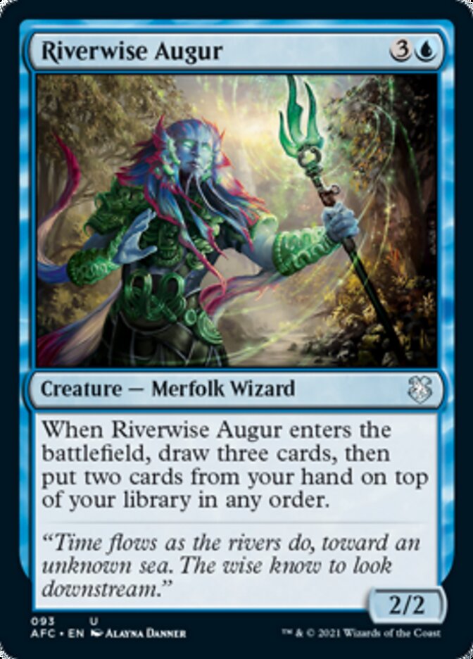 Riverwise Augur [Dungeons & Dragons: Adventures in the Forgotten Realms Commander] | Game Haven TX