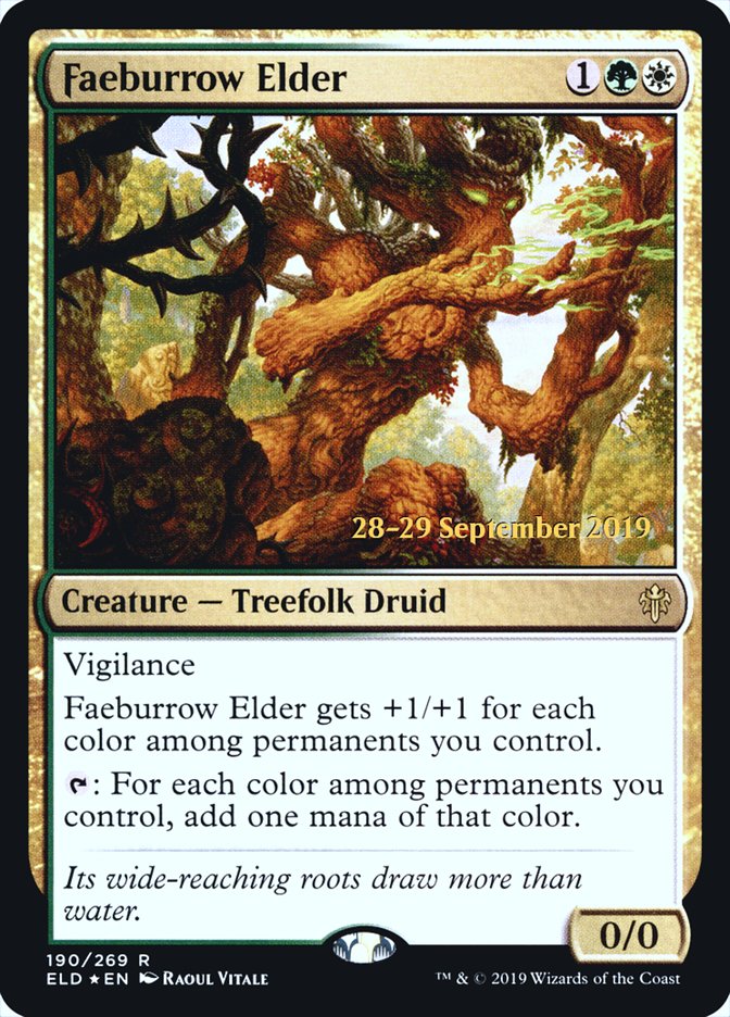 Faeburrow Elder [Throne of Eldraine Promos] | Game Haven TX