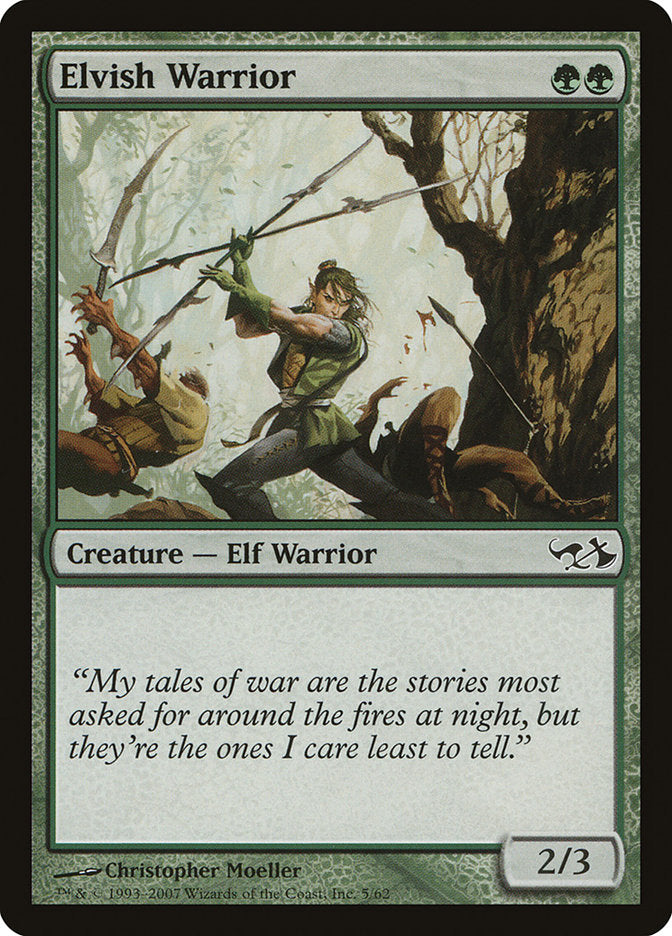 Elvish Warrior [Duel Decks: Elves vs. Goblins] | Game Haven TX