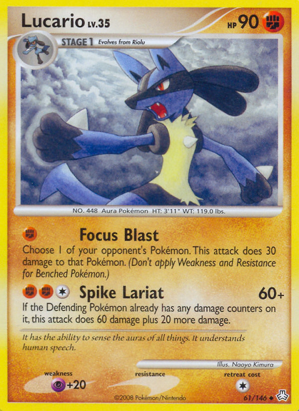 Lucario (61/146) [Diamond & Pearl: Legends Awakened] | Game Haven TX