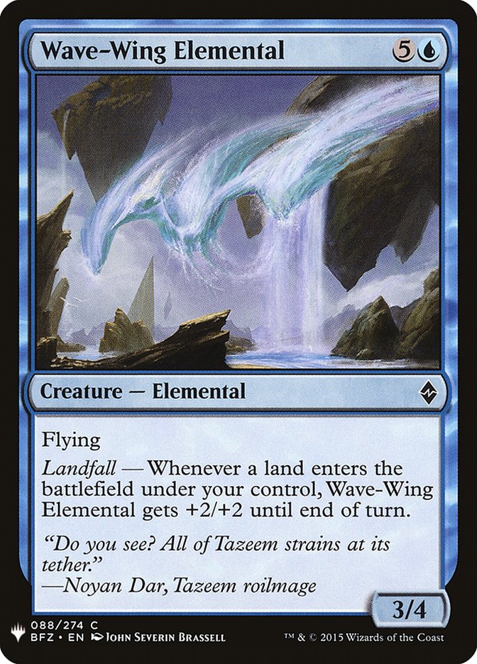 Wave-Wing Elemental [Mystery Booster] | Game Haven TX