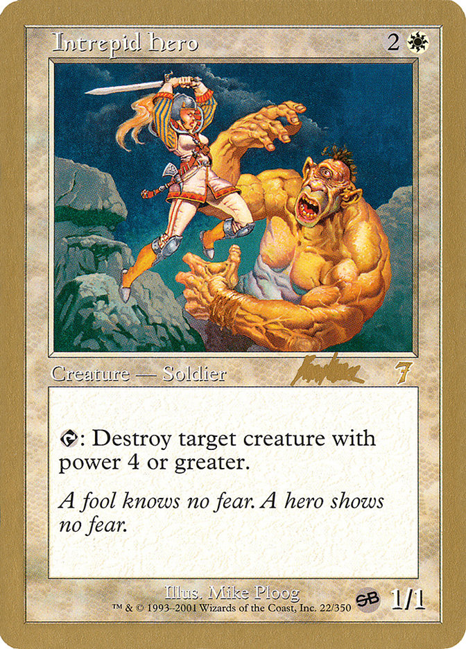 Intrepid Hero (Brian Kibler) (SB) [World Championship Decks 2002] | Game Haven TX