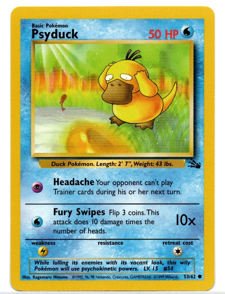 Psyduck (53/62) [Fossil Unlimited] | Game Haven TX