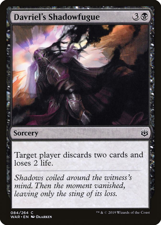 Davriel's Shadowfugue [War of the Spark] | Game Haven TX