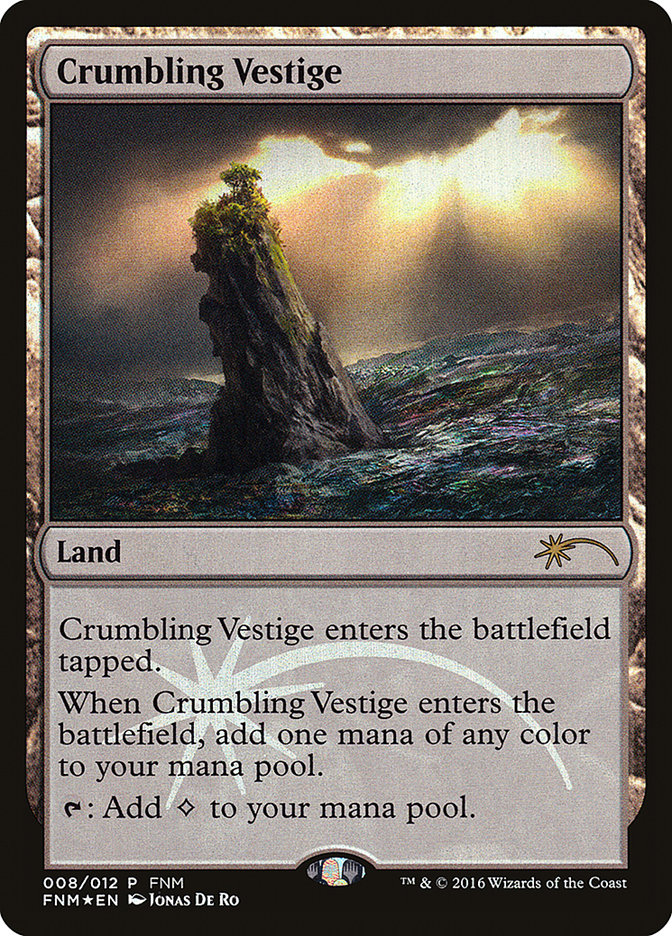 Crumbling Vestige [Friday Night Magic 2016] | Game Haven TX