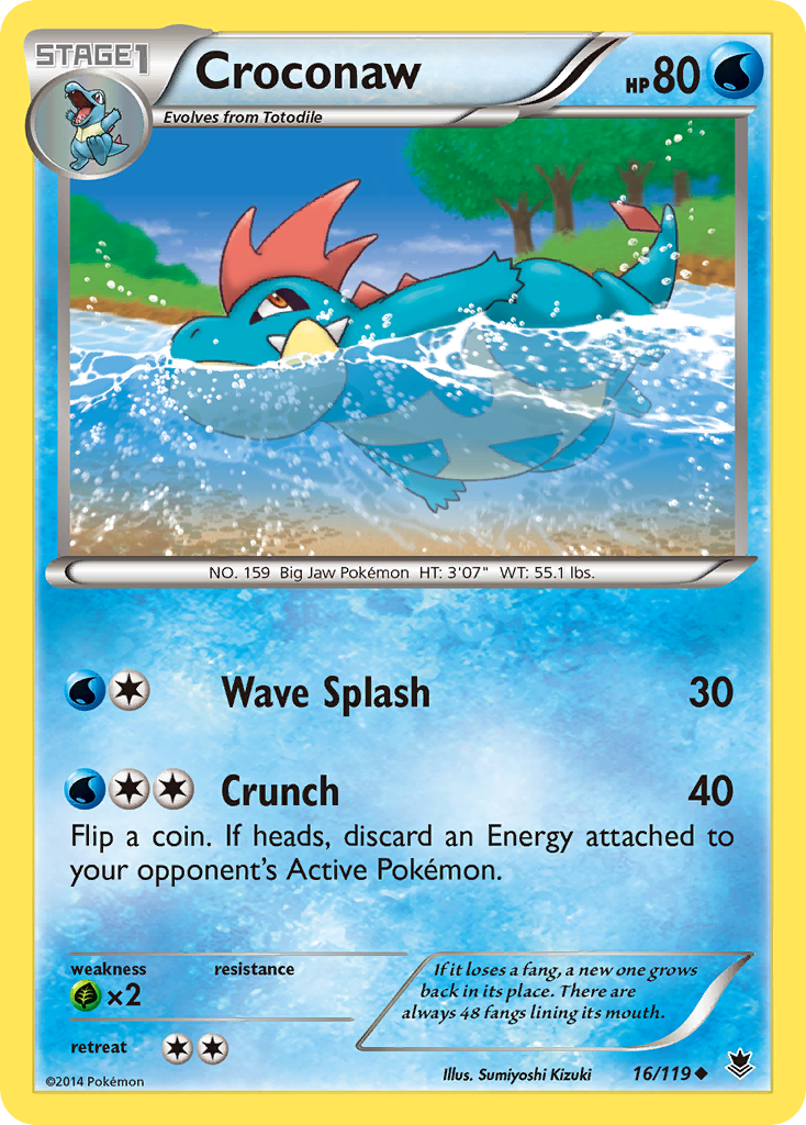 Croconaw (16/119) [XY: Phantom Forces] | Game Haven TX