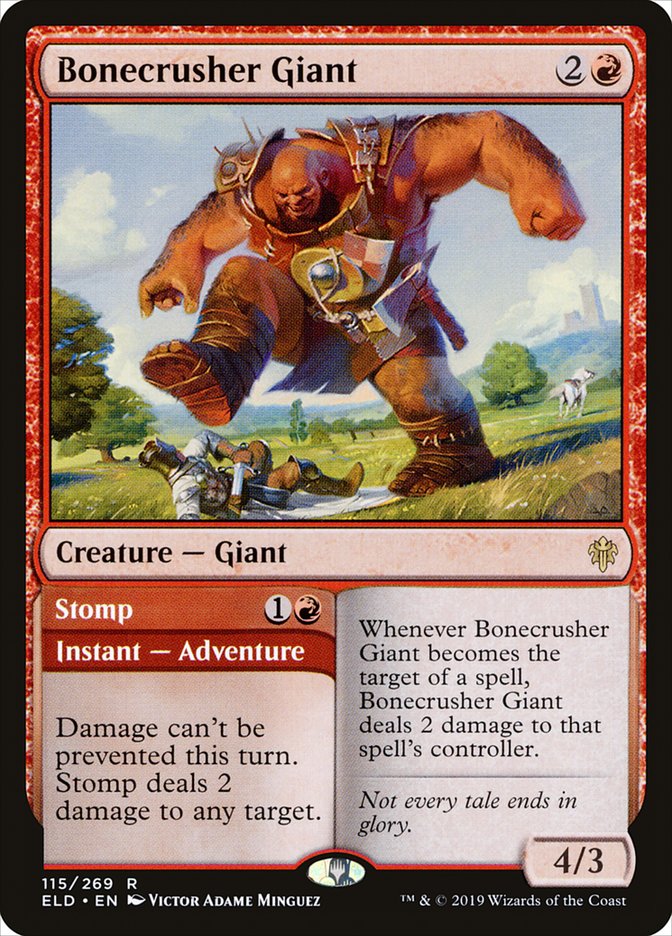 Bonecrusher Giant // Stomp [Throne of Eldraine] | Game Haven TX