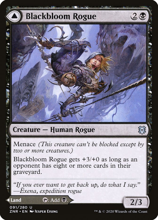 Blackbloom Rogue // Blackbloom Bog [Zendikar Rising] | Game Haven TX