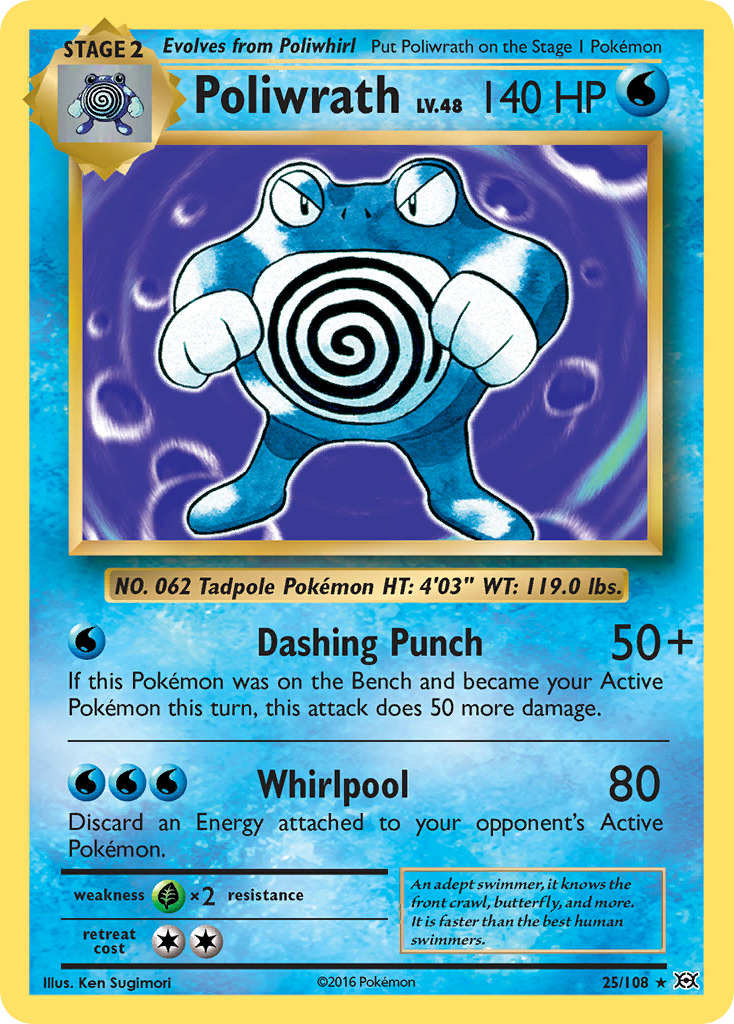 Poliwrath (25/108) [XY: Evolutions] | Game Haven TX