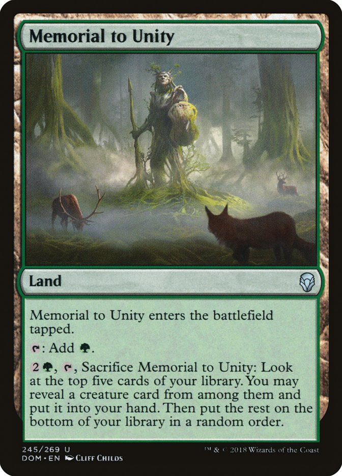 Memorial to Unity [Dominaria] | Game Haven TX