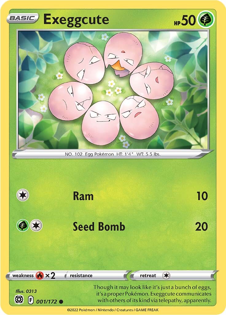 Exeggcute (001/172) [Sword & Shield: Brilliant Stars] | Game Haven TX