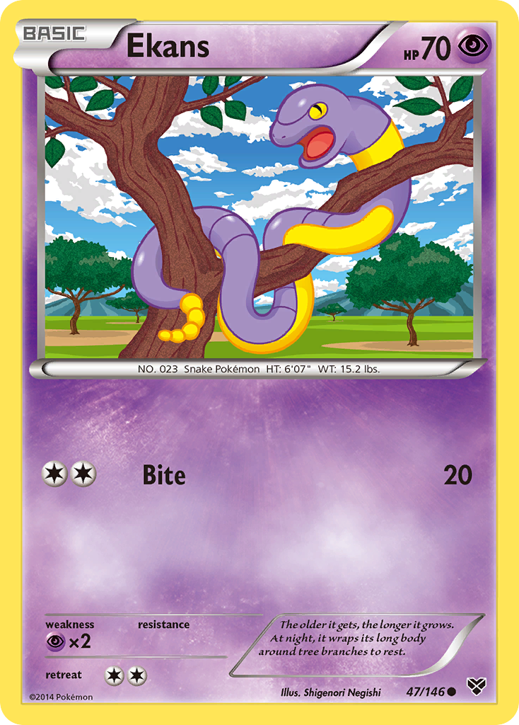 Ekans (47/146) [XY: Base Set] | Game Haven TX