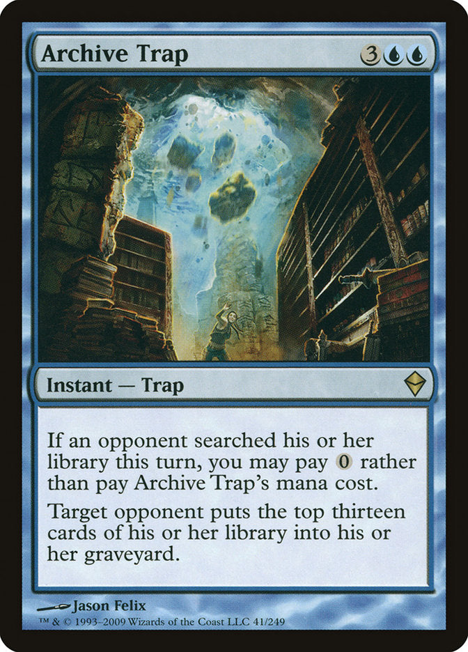 Archive Trap [Zendikar] | Game Haven TX
