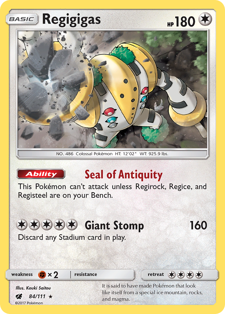 Regigigas (84/111) [Sun & Moon: Crimson Invasion] | Game Haven TX