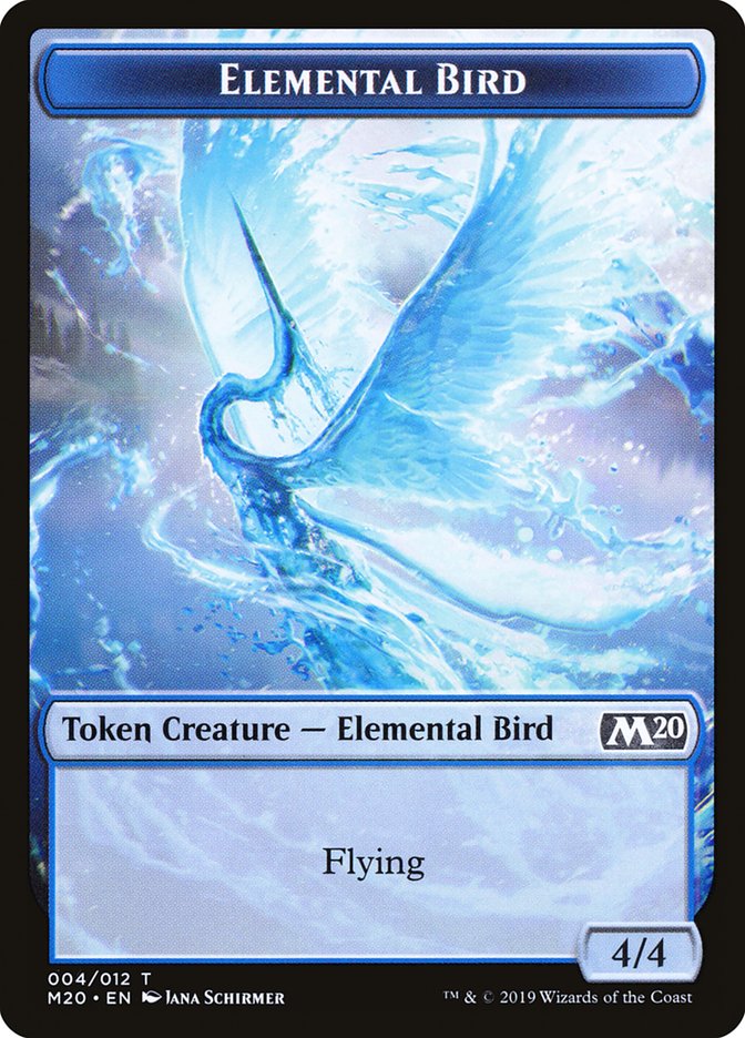 Elemental Bird Token [Core Set 2020 Tokens] | Game Haven TX