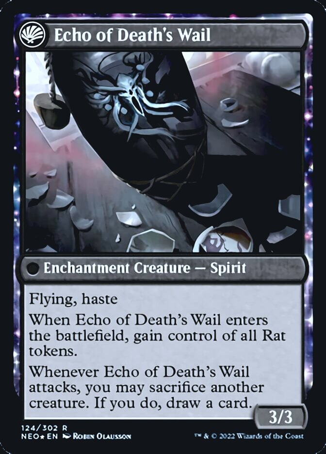 Tribute to Horobi // Echo of Death's Wail [Kamigawa: Neon Dynasty Prerelease Promos] | Game Haven TX