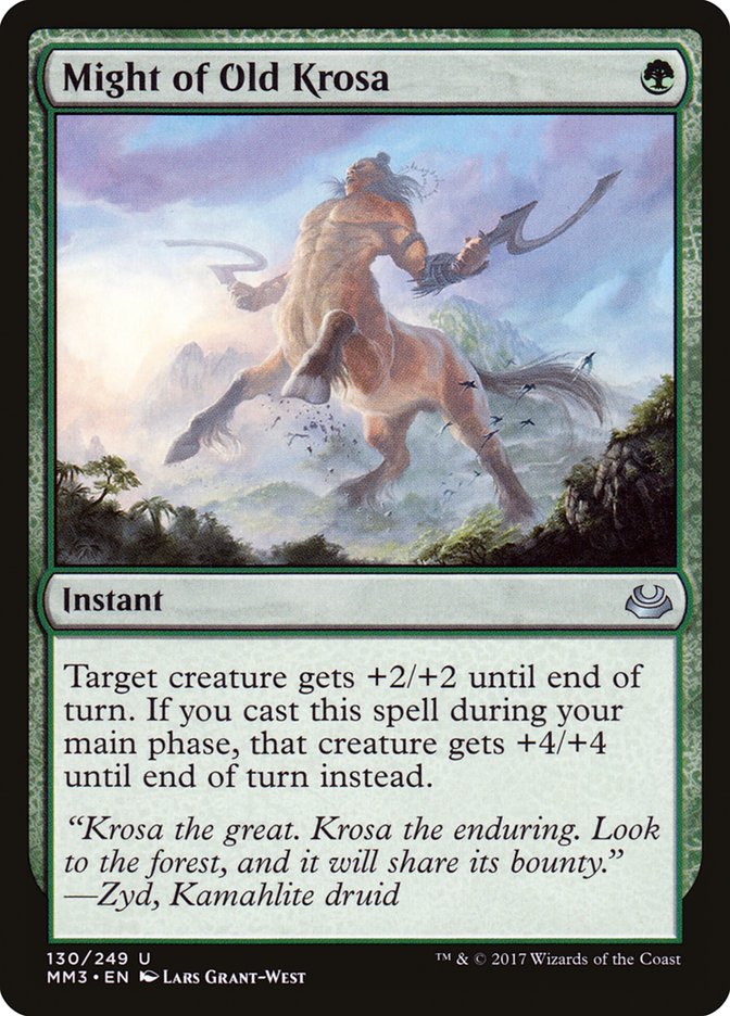 Might of Old Krosa [Modern Masters 2017] | Game Haven TX
