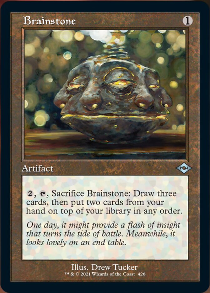 Brainstone (Retro Etched Foil) [Modern Horizons 2] | Game Haven TX