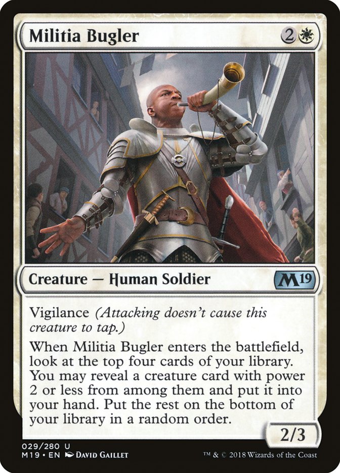 Militia Bugler [Core Set 2019] | Game Haven TX