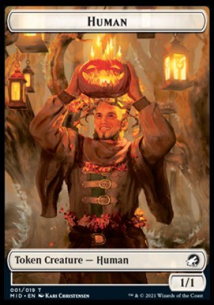 Human // Bat Double-sided Token [Innistrad: Midnight Hunt Tokens] | Game Haven TX