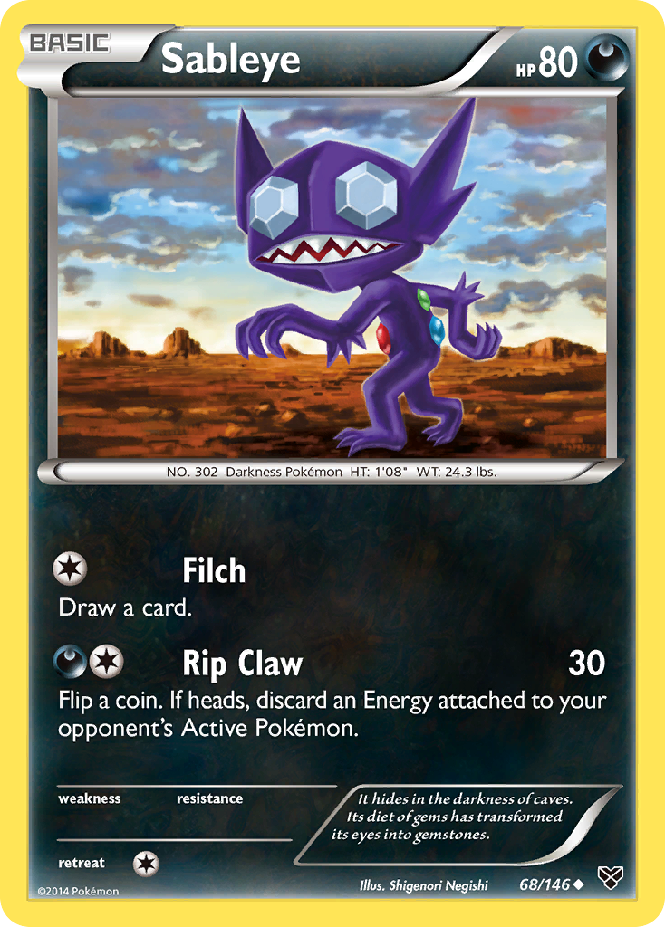 Sableye (68/146) [XY: Base Set] | Game Haven TX