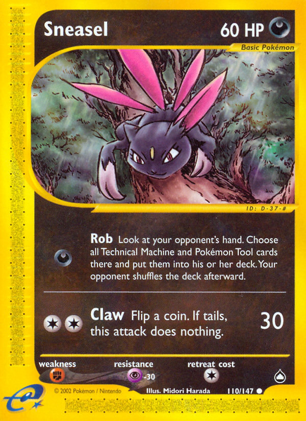 Sneasel (110/147) [Aquapolis] | Game Haven TX