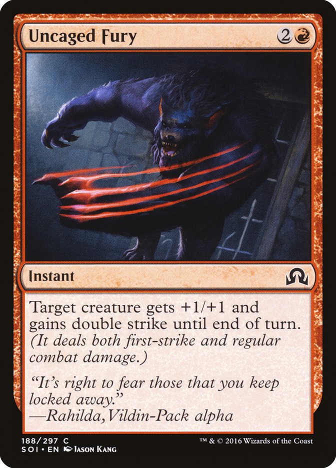 Uncaged Fury [Shadows over Innistrad] | Game Haven TX