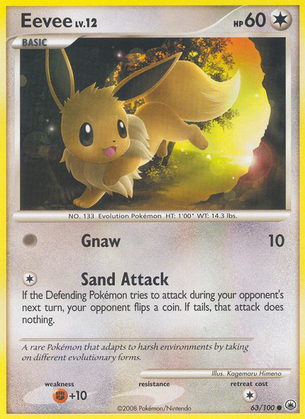 Eevee (63/100) [Diamond & Pearl: Majestic Dawn] | Game Haven TX