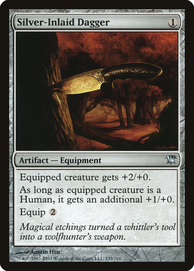 Silver-Inlaid Dagger [Innistrad] | Game Haven TX