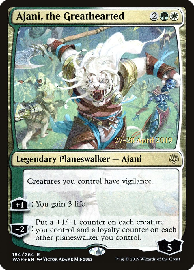 Ajani, the Greathearted [War of the Spark Promos] | Game Haven TX
