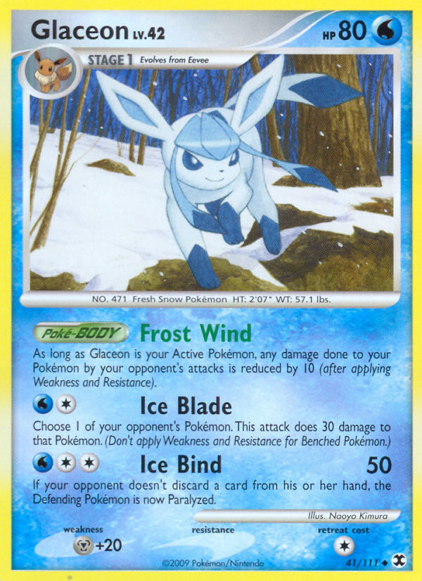 Glaceon (41/111) [Platinum: Rising Rivals] | Game Haven TX