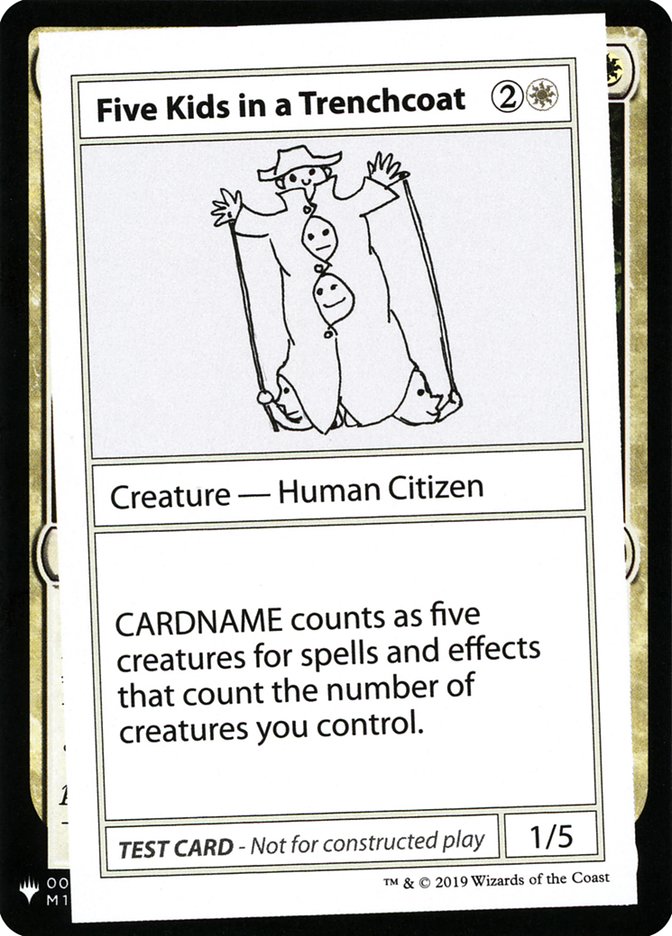 Five Kids in a Trenchcoat [Mystery Booster Playtest Cards] | Game Haven TX