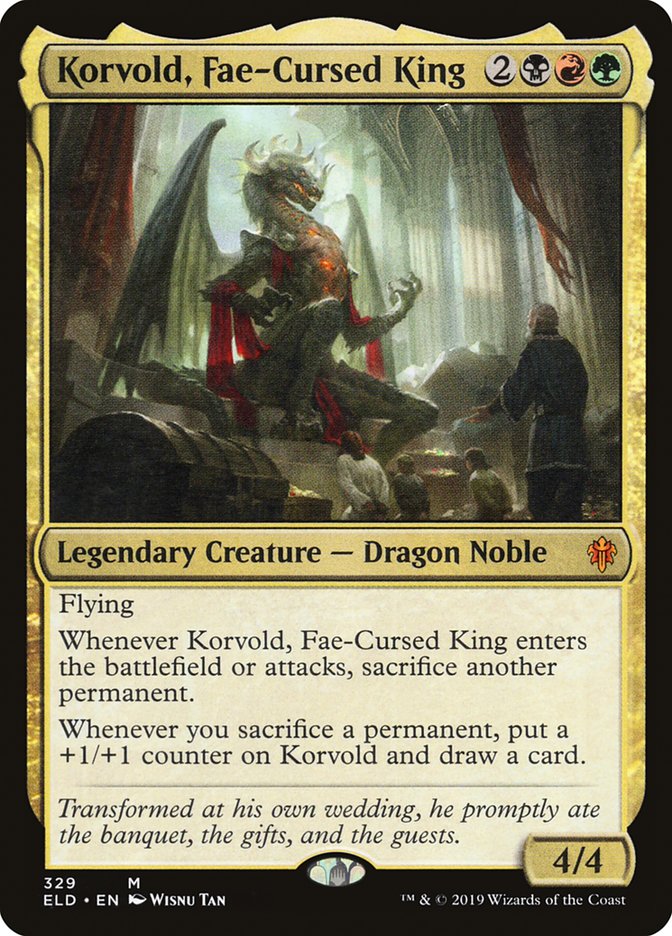 Korvold, Fae-Cursed King [Throne of Eldraine] | Game Haven TX