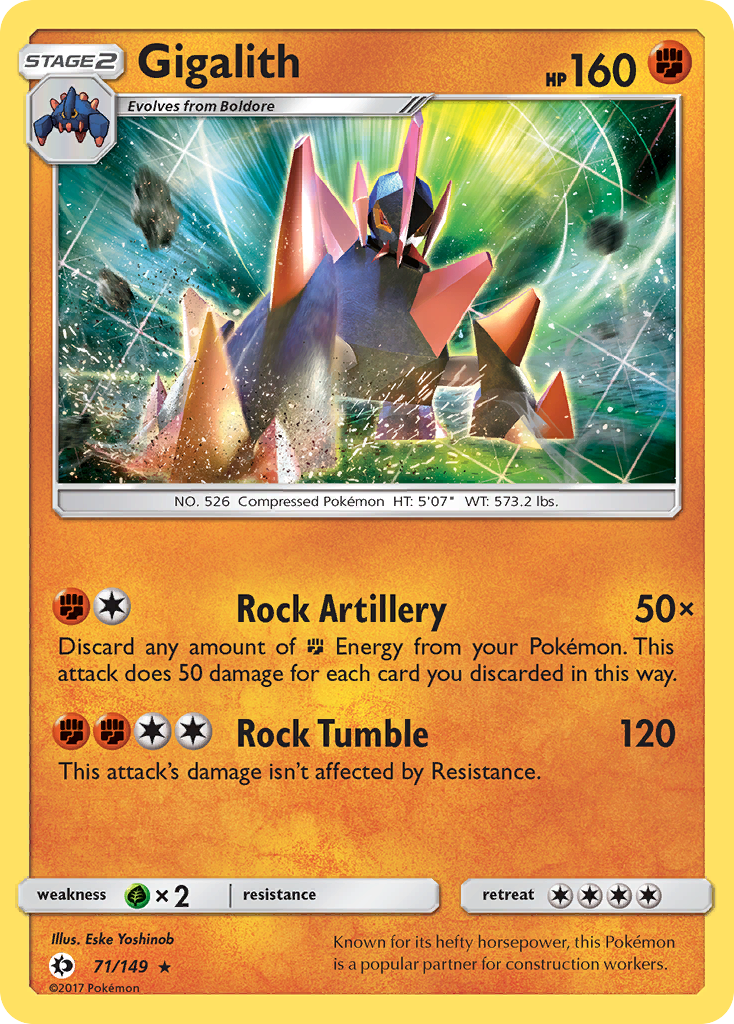 Gigalith (71/149) [Sun & Moon: Base Set] | Game Haven TX
