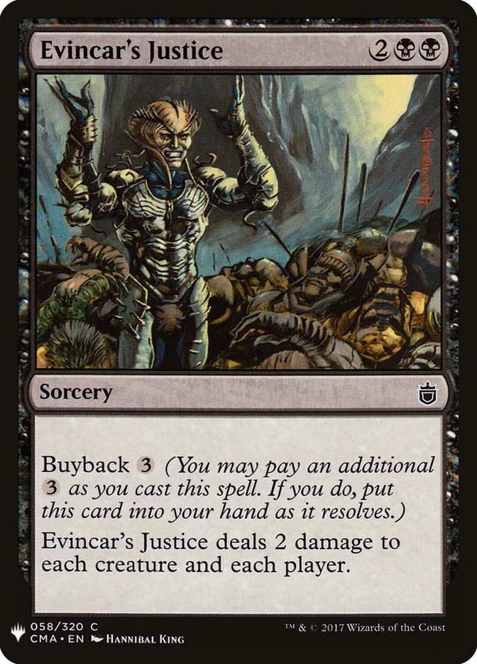Evincar's Justice [Mystery Booster] | Game Haven TX