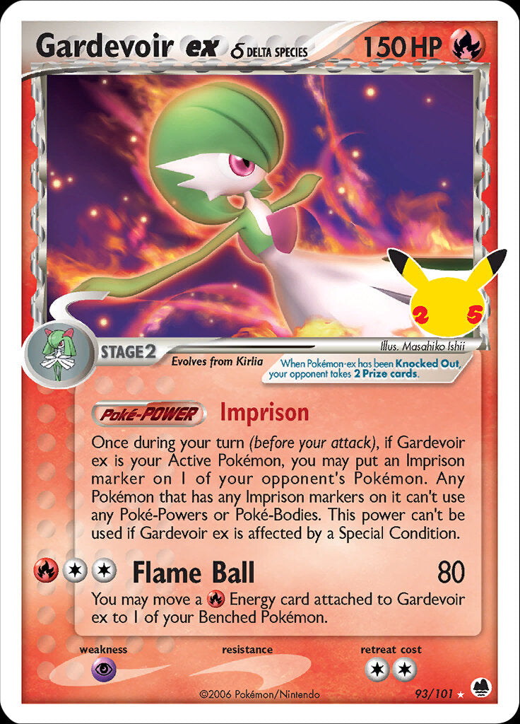 Gardevoir ex (93/101) (Delta Species) [Celebrations: 25th Anniversary - Classic Collection] | Game Haven TX