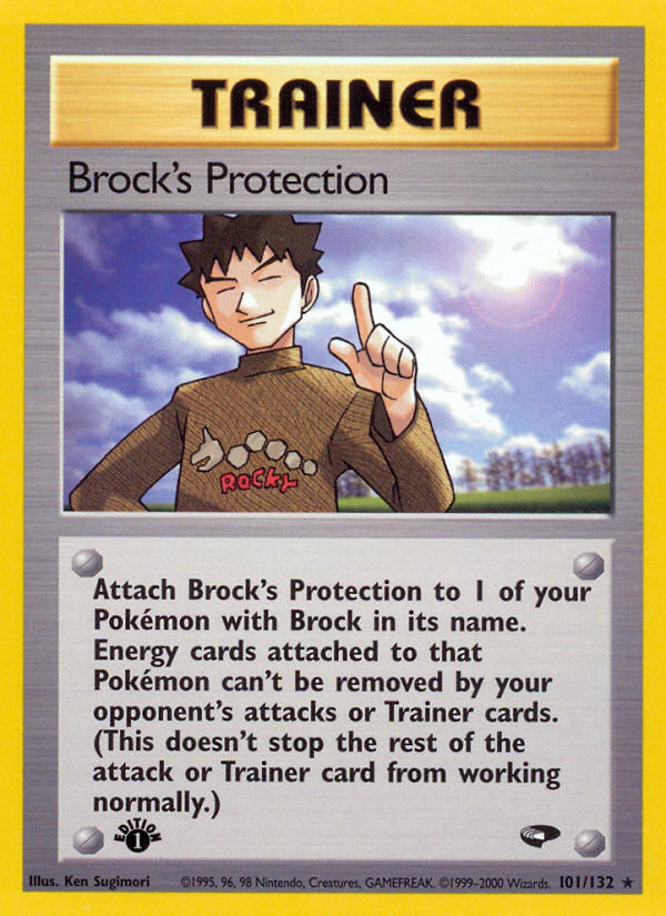 Brock's Protection (101/132) [Gym Challenge 1st Edition] | Game Haven TX