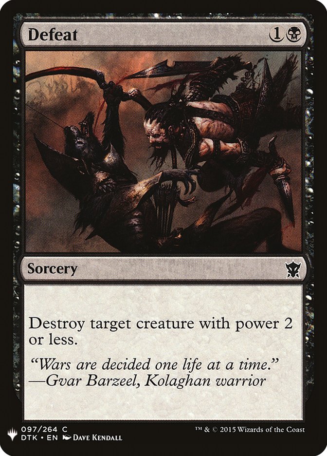 Defeat [Mystery Booster] | Game Haven TX