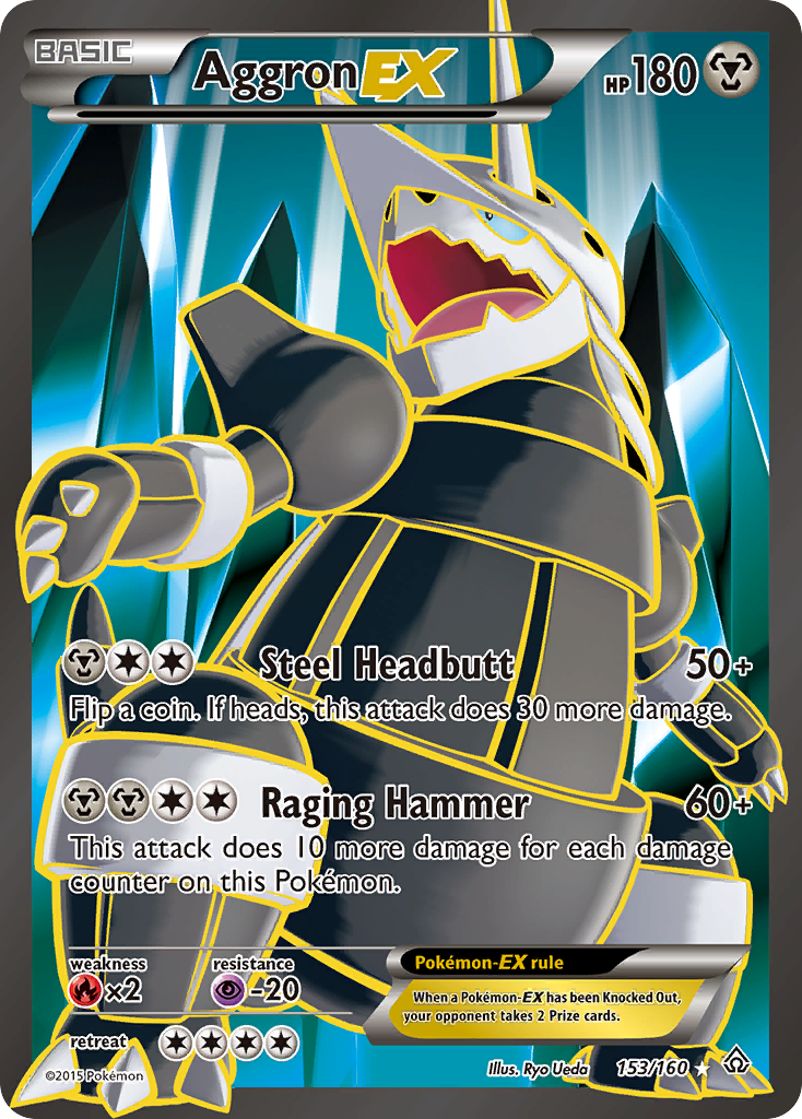 Aggron EX (153/160) [XY: Primal Clash] | Game Haven TX