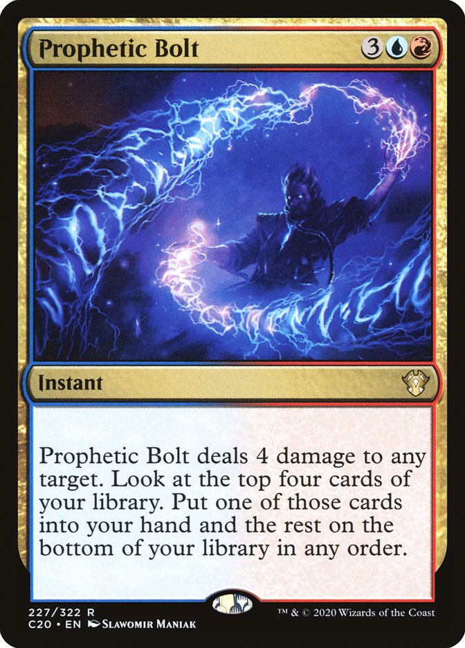 Prophetic Bolt [Commander 2020] | Game Haven TX