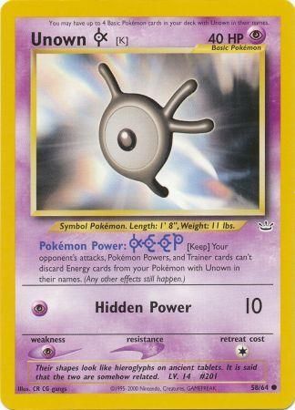 Unown [K] (58/64) [Neo Revelation Unlimited] | Game Haven TX