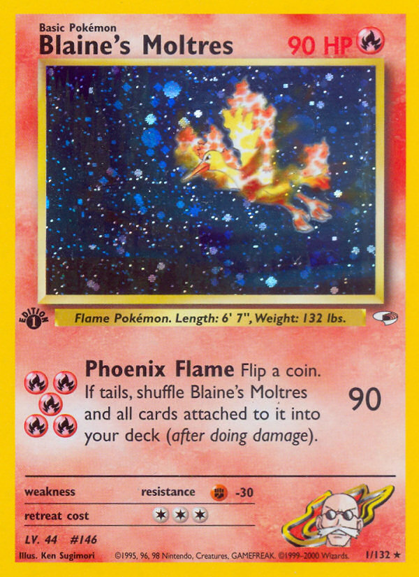 Blaine's Moltres (1/132) [Gym Heroes 1st Edition] | Game Haven TX