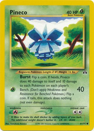 Pineco (61/75) [Neo Discovery Unlimited] | Game Haven TX