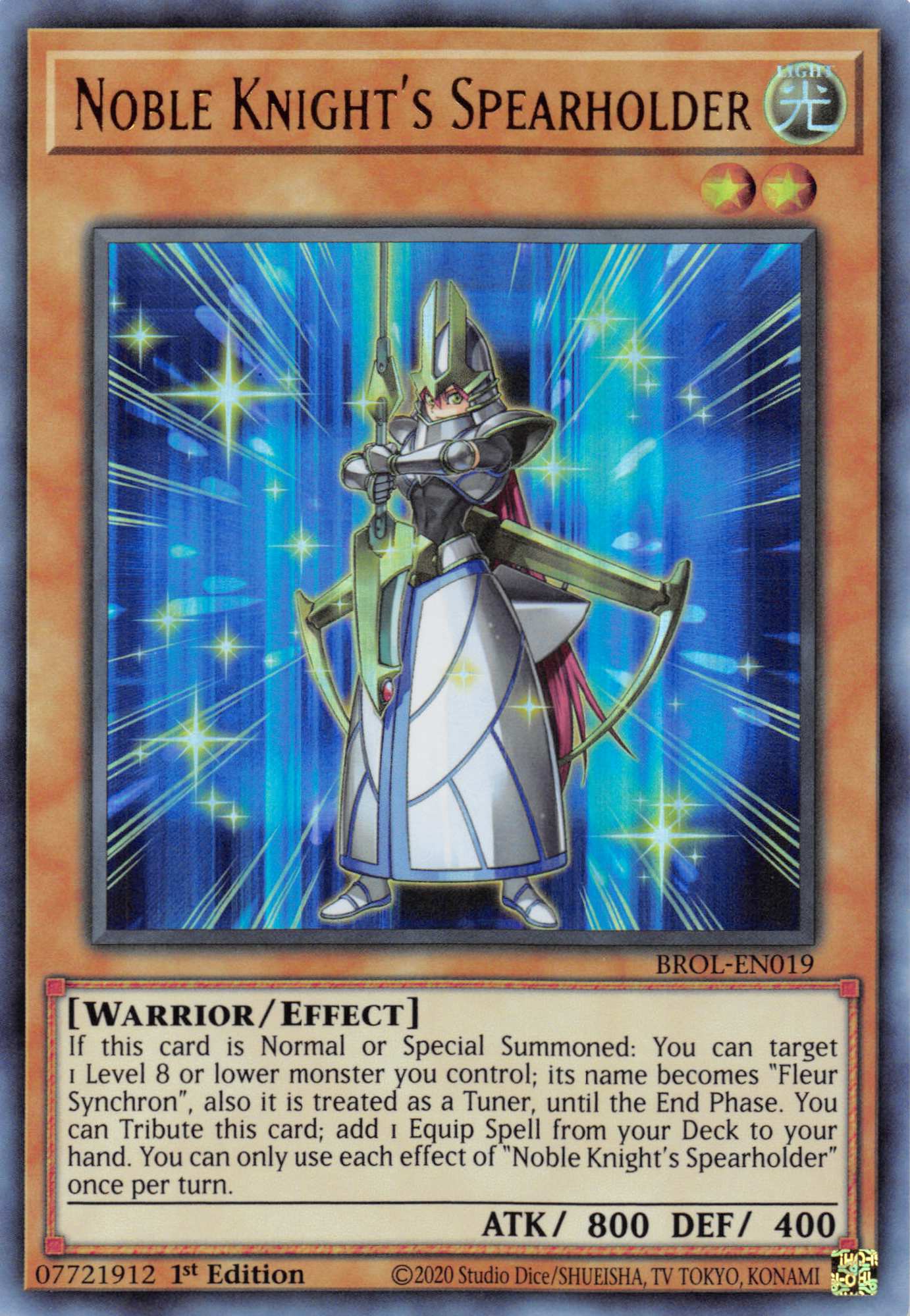 Noble Knight's Spearholder [BROL-EN019] Ultra Rare | Game Haven TX