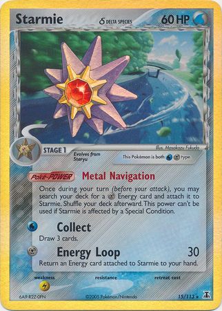 Starmie (15/113) (Delta Species) (Stamped) [EX: Delta Species] | Game Haven TX