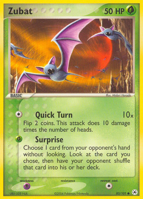 Zubat (83/101) [EX: Hidden Legends] | Game Haven TX