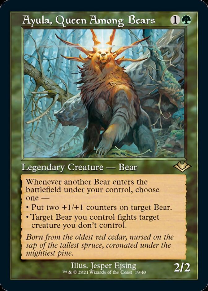 Ayula, Queen Among Bears (Retro Etched Foil) [Modern Horizons 2] | Game Haven TX