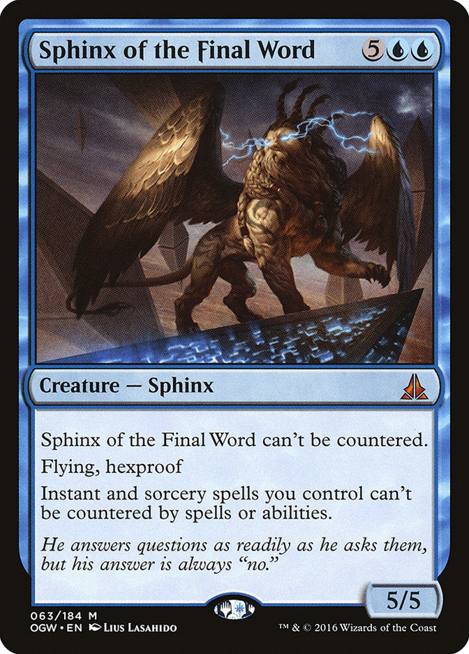 Sphinx of the Final Word [Oath of the Gatewatch] | Game Haven TX